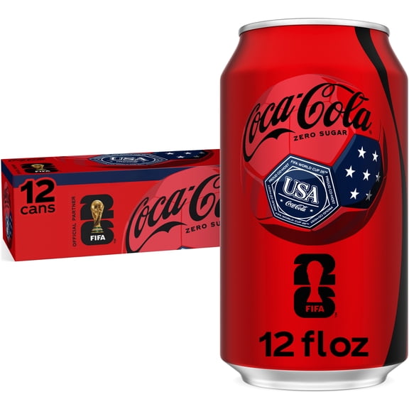 Coca-Cola Zero Sugar  Soda Pop Fridge Pack Cans, 12 fl oz, 12 Pack