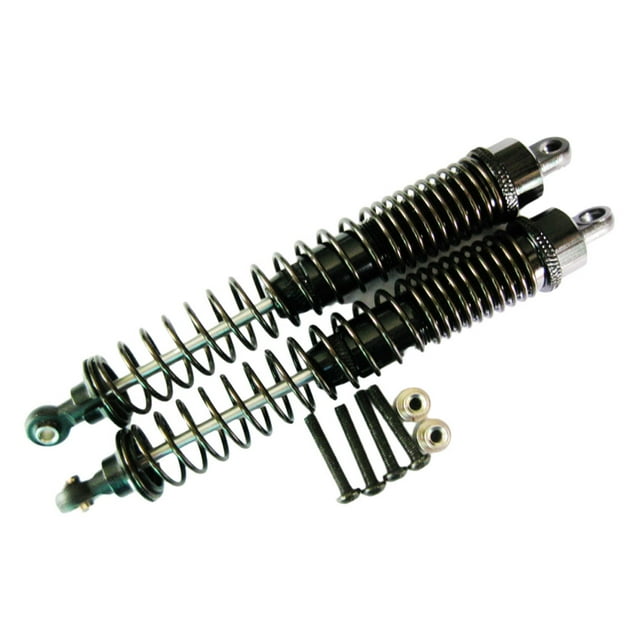 ZheElen 2pack/lot Rear Shock Absorber For AXIAL 1/10 ROCK RACER 90026 Upgraded Parts AX31013 Crawler Desert Buggy Black