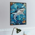 thumbnail image 4 of Sheronv Shark Marine Life Mosaic Vertical Wooden Jigsaw Puzzle - Ideal Gift for Family and Friends 500PCS, 4 of 8