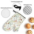 thumbnail image 3 of Cauagu Wildflower Watercolor Print Oven Mitts and Pot Holders 4 pcs Set,Extra Thicken Long Kitchen Oven Glove Potholders BBQ Gloves-Oven Mitts and Pot Holders(11 Inch), 3 of 6