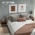 thumbnail image 4 of HOMCOM Floating Nightstand Set of 2 with Drawer and Shelf, Brown, 4 of 10