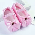 thumbnail image 2 of Baby Girls Princess Bowknot Soft Sole Cloth Crib Shoes Sneaker, 2 of 2