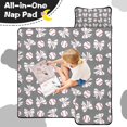 thumbnail image 4 of Footballs with Bows Pattern Toddler Nap Mats for Kids Preschool,Sleeping Mat Bag or Kids,Toddler Sleeping Bag,Toddler Nap Mat or Daycare, 4 of 6