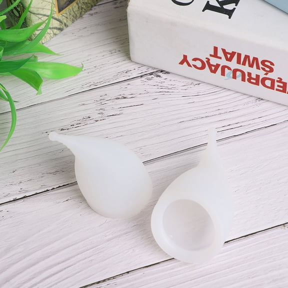 Copa menstrual reutilizable de silicona para mujer, copa de higiene femenina segura para el período femenino (blanco LS)
