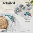 thumbnail image 2 of Summer Tropical Plants Pillow Covers, Linen Long Throw Pillow Case, Farmhouse Truck Cactus Wooden Holiday Pillow Protector Decorative Cushion Cover for Living Room/Bedroom 12" x 20", 2 of 8