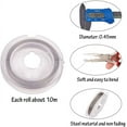 thumbnail image 3 of 10 Rolls 0.45mm Steel Tiger Tail Beading Wire Stainless Steel Color Soft Flexible Jewelry Wire for Jewelry Making, Bead Stringing, Crafting(10yard/ roll, 100yard Totally), 3 of 9