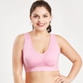 thumbnail image 4 of Plus-Size Women Seamless Padded Wireless Yoga Sports Bra, 4 of 5