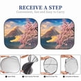 thumbnail image 7 of Uemuo Cherry Blossoms Printed 2 PCS Car Windshield Sun Shade, Auto Sun Heat and UV Rays Blocker, Foldable Automotive Front Window Sunshade Protector, 7 of 7