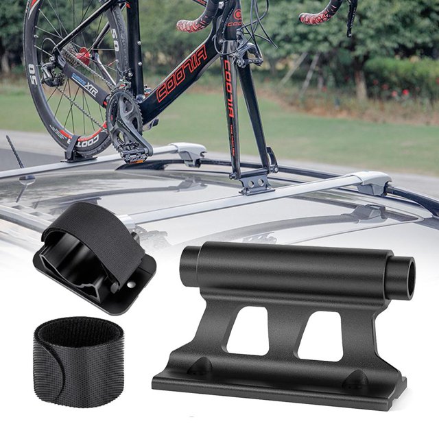 Portahorquillas delantero Portaequipajes de eje pasante de liberación rápida bloque de montaje de horquilla delantera para bicicleta portaequipajes para techo de coche FLhrweasw Nuevo