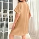 thumbnail image 3 of Gibobby Camisón de Lactancia y Maternidad para Mujer Día de San Valentín Pijama seda helada para mujer Camisón largo para el para mujer(Caqui,Talla única), 3 of 4