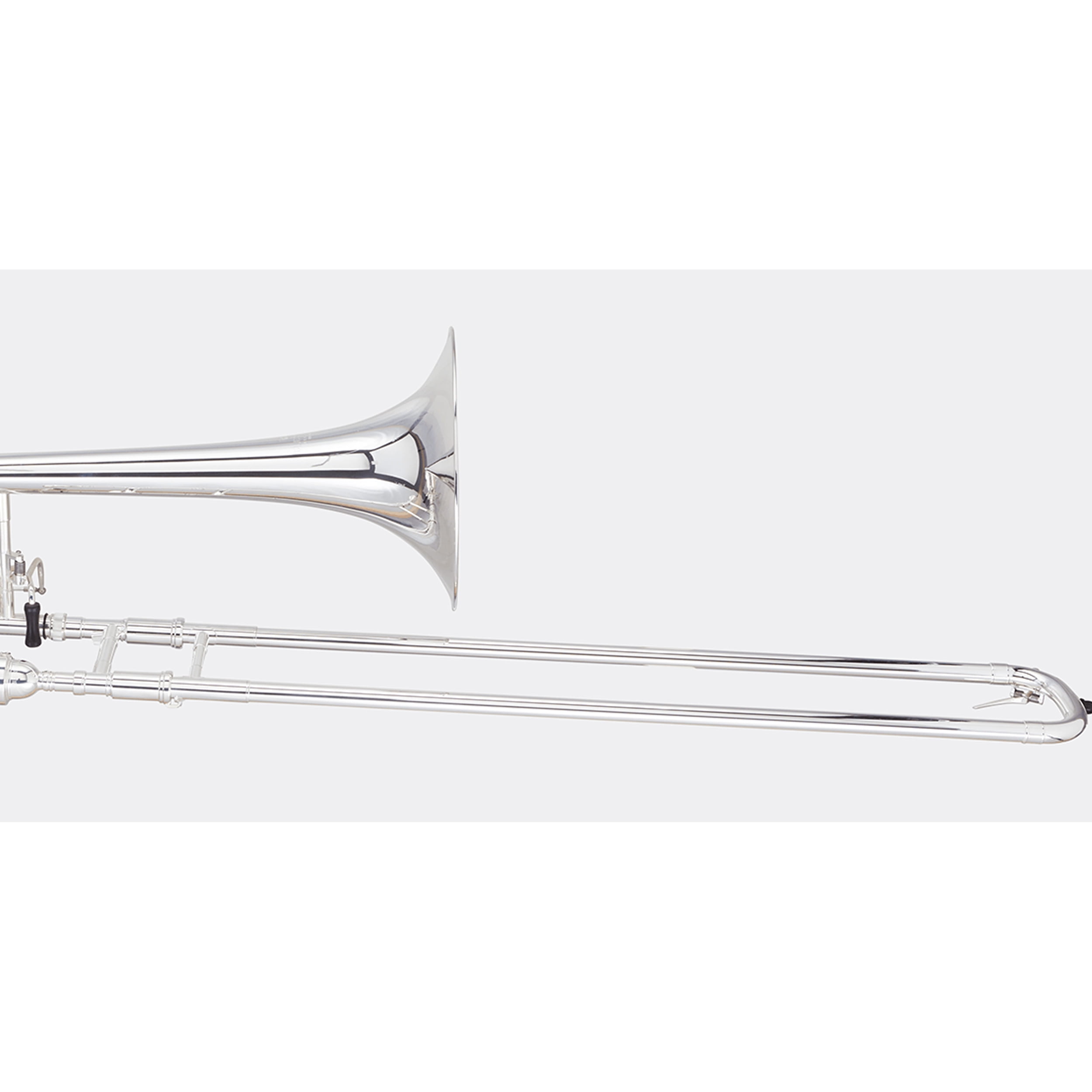 Blessing Tenor Trombone, .547" Bore, Open Wrap, F Rotor, Silver-Plate, Outfit