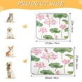 thumbnail image 3 of Pet Cooling Pad Foldable Self Cooling Mat Breathable Pet Cushion Sleep Pad for Dogs and Cats Pink Lotus Flowers S, 3 of 9