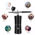 thumbnail image 3 of Airbrush Kit with Compressor Rechargeable Cordless Non-Clogging High-Pressure AirBrush Set for Nail Art Makeup Painting, 3 of 6