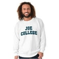 thumbnail image 5 of Joe College Student Drinking Party Men's Crewneck Sweatshirt Brisco Brands S, 5 of 6