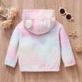 thumbnail image 4 of Gibobby Blusas De Niñas Sudadera con capucha gruesa de lana borrosa de otoño e invierno para niñas, moda de otoño para bebés, Top de ropa para niños （Rosa， 2-3 Años), 4 of 5