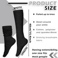 thumbnail image 5 of BlinkLLX 6 Pairs Women Slouch Socks Thigh High Boot Cotton Scrunch Stacked Socks Long Striped Winter Stockings for Woman, 5 of 7
