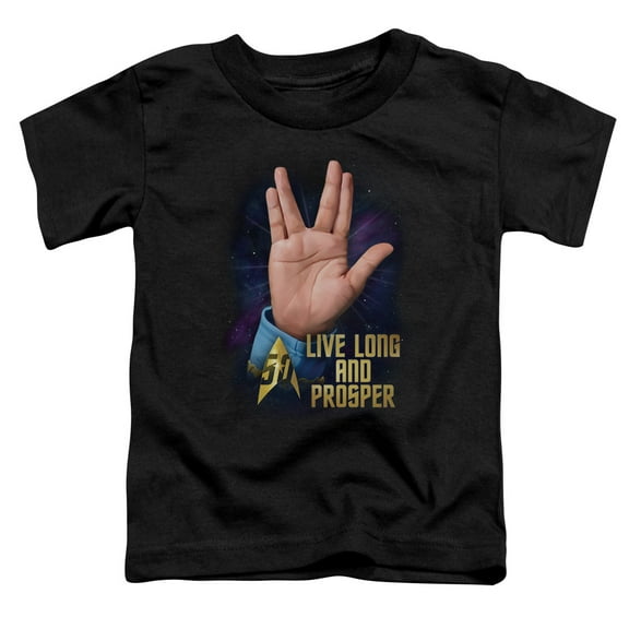 Star Trek Llap 50 Toddler T-Shirt Black