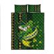 thumbnail image 1 of Irlanda Nudo Celta Rugby Colcha Juego de Cama Irlandés Oro y Verde Patrón Lt9, 1 of 5