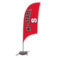 thumbnail image 1 of Showdown Displays 810029NCST-002 7.5 ft. North Carolina State Wolfpack Razor Feather NCAA Flag with Cross Base - No.002, 1 of 1