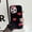 Black-Red Love, variant on Dteck for iPhone 11 Plush Furry Case Fuzzy Fluffy Ball Cute Cartoon Panda Ear Luxury Fashion Winter Warm Soft Case 6.1 inch,Black-Panda