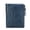 Blue, variant on Soft Leather Wallet for Women Small Bifold Coin Purse Double Zipper Card Holder with RFID Blocking (Rose Tan)