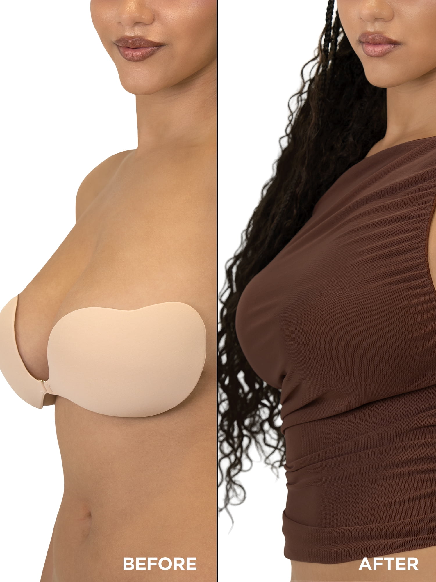 Joyspun Women's Seamless Lightly Lined Backless Bra, Sizes A-D
