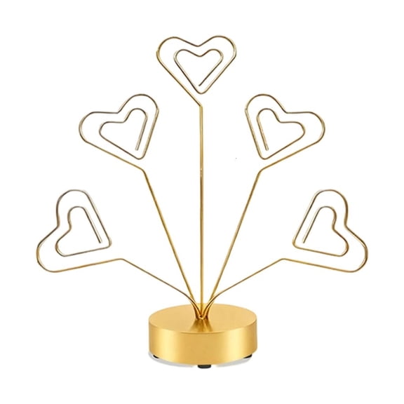 Osdhezcn Tabletop Photo Tree Stand With Adjustable Metal Wires And Stable Round Base For Displaying Cards Photos Memos Holiday Decoration