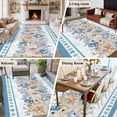 thumbnail image 5 of Non-Slip Rug Pad Rugs Ocean Starfish Conch Leaf Rectangle Area Rugs 5x7Ft Soft Carpet Pads for Living Room Kids Room, Marine Creature Eucalyptus Leaves, 5 of 9