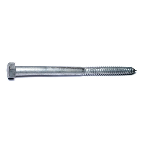 3/4" x 12" Hot Dip Galvanized Steel Hex Head Lag Screws HLSHS-690 (10 pcs)
