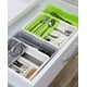 thumbnail image 3 of Organizador de cajones de cocina - Organizador de cubiertos expandible/soporte para utensilios y bandeja para cubiertos con divisores de cajones para cubiertos y utensilios de cocina, 3 of 7