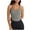Gray, variant on Bigersell Cropped Tank Tops for Women Wireless Sports Bras T-Back Workout Crop Tops with Built in Bras Comfort Soft Ribbed Padded Running Yoga Bra Athletic Tops Wire-Free Bras Green L