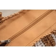 thumbnail image 6 of CoCopeaunts Round Straw Crossbody Bags for Women Small Handwoven Tote Bag Summer Beach Bag with Pearl Handle, 6 of 7