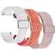 thumbnail image 1 of Correa de nailon incorporada con patrón de 3 ondas (rosa coral, rosa, blanco), adecuada para correa Apple Watch 42/44/45/49 mm, correa reemplazable, 1 of 5