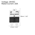 thumbnail image 4 of Unique Bargains 1Pcs 25A Circuit Breaker Blade Style Fuse Manual Resettable for Car 28V White, 4 of 6