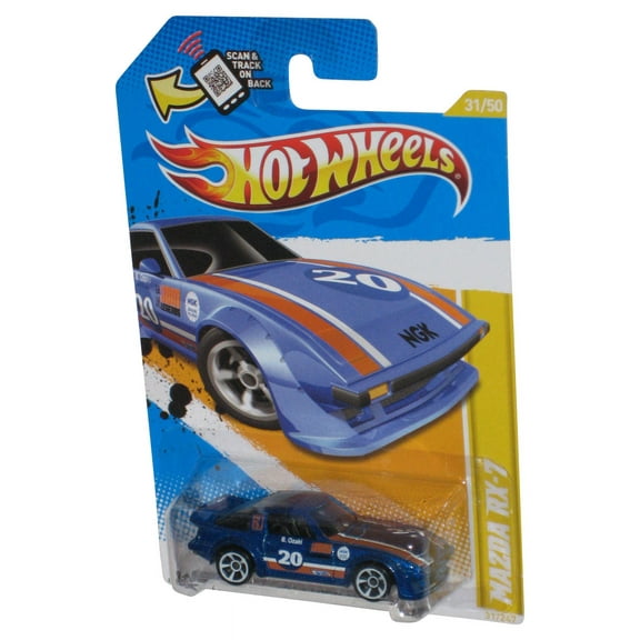 Hot Wheels 2012 New Models 31/50 Blue Mazda RX-7 Toy Car 31/247