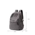 thumbnail image 2 of Large-capacity Anti-theft Canvas Backpack for Women Men,Vintage Multiple Pockets Daily Work Travel School bag, 2 of 6