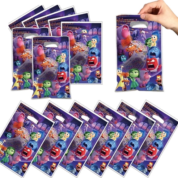 30 PCS Inside Out Gift Bags Candy Cookie Packing Bags Inside Out Treat Favor Bag Inside Out Goodie Bags
