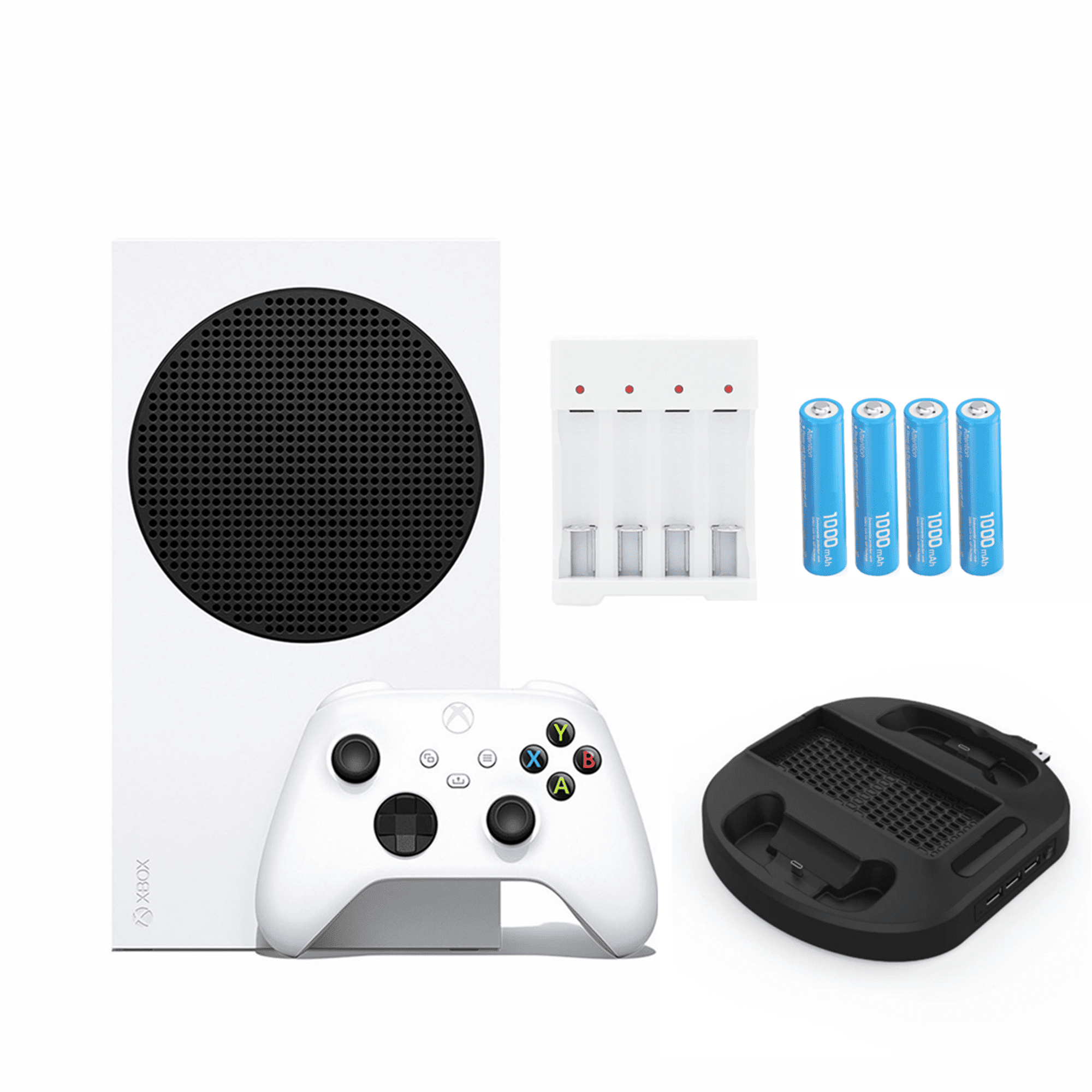 Bewust worden Retoucheren Instituut Microsoft Xbox Series S All-Digital 512 GB Console White (Disc-Free  Gaming), One Xbox Wireless Controller, 1440p Resolution, Up to 120FPS,  Wi-Fi, w/a Cooling Fan, Batteries and more - Walmart.com