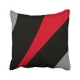 thumbnail image 1 of RYLABLUE Decorative Pillow Case In Modern Abstract Style Black Red Gray Size 20x20 inches Two Side, 1 of 1