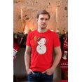 thumbnail image 2 of Old Glory Mens Snowman Body Costume Short Sleeve T Shirt, 2 of 6