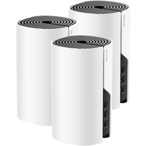 TP-Link Deco WiFi Mesh, Sistema WiFi de Malla para Todo el Hogar, AC1900, hasta 1300Mbps en 5GHz, 3*Gigabit, Compatible con Todos los Deco, Deco S7(3-Pack)