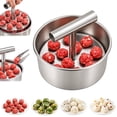 thumbnail image 2 of 2PC Upgrade 6/12 Ball Manual Meatball Maker Tool, Stainless Steel Meatball Making Mold, Home Cooking Too, Quick & Easy Meatball Making Tool for Uniformly Shaped Meatballs，12 Holes, 2 of 8