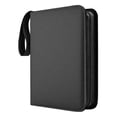 thumbnail image 3 of Carpeta de libros de tarjetas, tarjeta fotográfica, contenedor duradero estándar, protector, 9 bolsillos, álbum de tarjetas comerciales para álbum , Negro B, 3 of 10