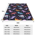 thumbnail image 3 of Salouo Cartoon Dinosaur Print Bed Blankets,Flannel Blanket Comfortable Air Conditioning Blanket Lightweight Blanket for Sofa Bed Travel & Couch -80"x60", 3 of 8
