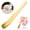Gold, variant on YAZHPA Long Handle Flat Head Spoon, Stainless Steel Ice Cream Spoons, Coffee Tea Stirrer Cake Dessert Scoop Teaspoon,Silver,4.84x0.62in