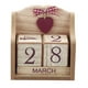 thumbnail image 3 of Calendario Perpetuo de Bloque de Madera Vintage Uxcell, Bloques de Exhibición de Mes y Fecha de Madera Reutilizables para Escritorio Estilo 6, Marrón, 3 of 5