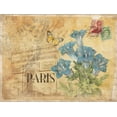 thumbnail image 2 of Grey, Jace 18x15 Black Ornate Wood Framed with Double Matting Museum Art Print Titled - Paris Postcard 7, 2 of 4