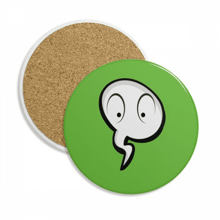 

Daily Language Chat Emotion Surprise Coaster Cup Mug Tabletop Protection Absorbent Stone