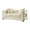 Cream, variant on Valencia Modern Style Loveseat in Gold Finish Made with Wood in Silver Color