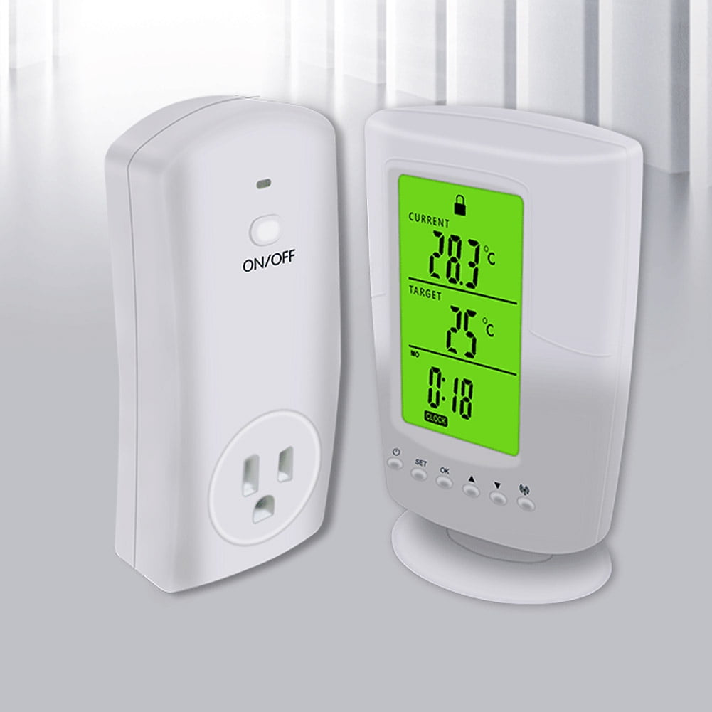 Smart Programmable Wireless Thermostat - Automatic AC 110-120V 150A